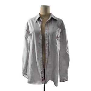 "PARISH NATION" For The Elite Men's  Vintage Y2K Emb. Crest Left‎ Pocket SZ XL